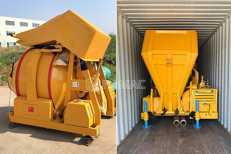 How to ship the diesel concrete mixer for sale?