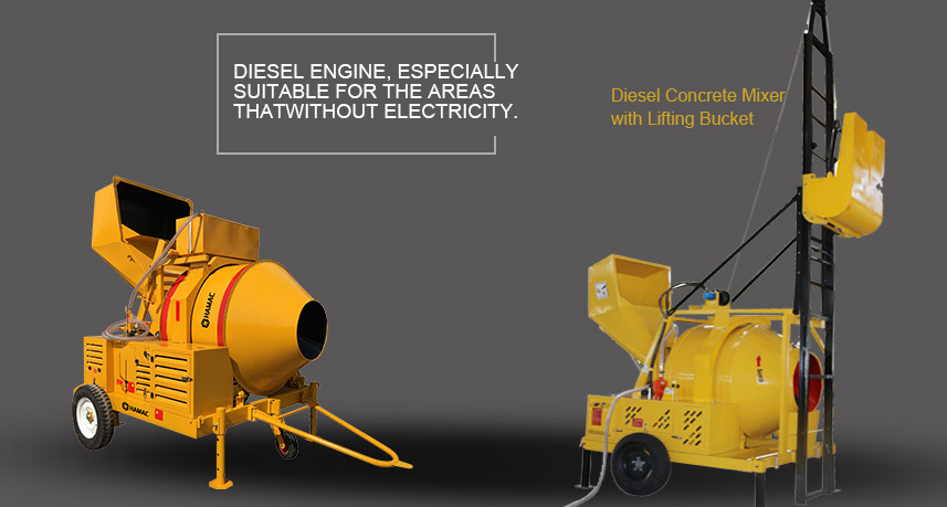 JZR Diesel Driven Concrete Mixer Hamac in Philippines 