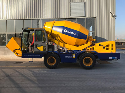 we have delivered a 3.5m3 self-loading concrete mixer for a customer