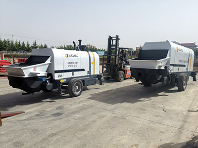 Two units of diesel concrete pump are delivered to Manila