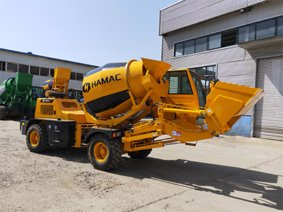 HMC150 self loading concrete mixer and JZR350 diesel concrete mixer delivering to the Philippines