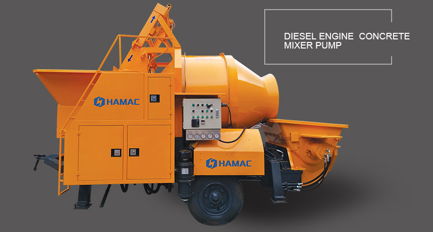 DHBT15 Diesel Concrete Mixer Pump Hamac in Philippines 