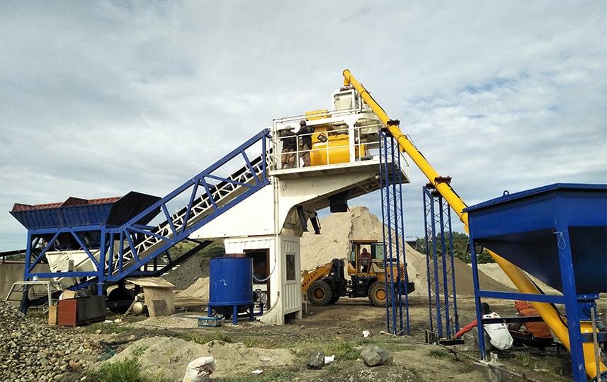Mobile Concrete Batching Plant Hamac in Philippines 