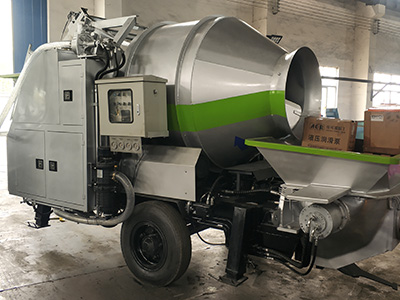 DHBT15 Diesel Engine Concrete Mixer with Pump was delivered to Mandaue City